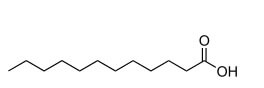 ラウリン酸の構造　炭素数１2個